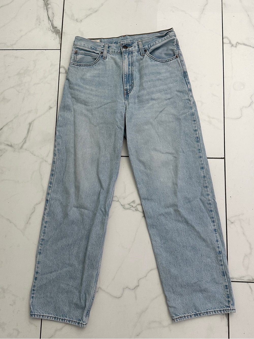 Levi's Light Blue Relaxed Straight Jeans